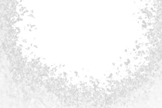 white snow christmas frame border isolated on white or transparent png