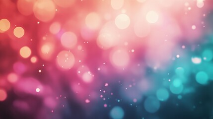 Dreamy Bokeh Background in Pink, Teal, and Blue Tones