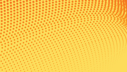 Yellow halftone with gradient abstract background for backdrop or presentation
