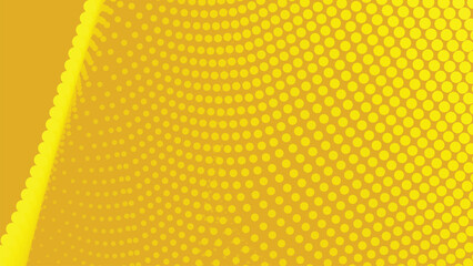 Yellow halftone with gradient abstract background for backdrop or presentation