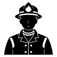 Fireman Silhouette vector illustration