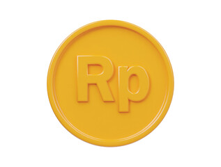 Indonesia ruppe icon 3d render illustration