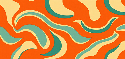 Fototapeta premium Multicolored Linen Fabric Shaped into Dynamic Waves Forming a Human Silhouette Rug