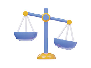 Belance icon 3d render illustration
