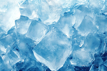 Obraz premium Ice: A Captivating Blend of Cold, Crystalline Beauty and Refreshing Textures