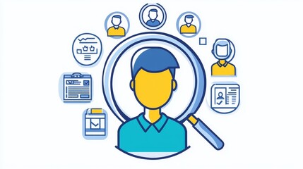 Visual representation of recruitment strategies in business.