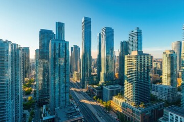 Fototapeta premium Cityscape Skyscrapers Buildings Architecture 