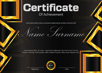 certificate new professional design or diploma design 
