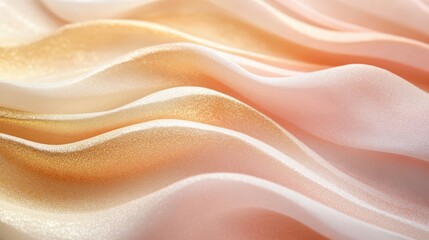 Fototapeta premium Desert Rose and Golden Dawn Gradients: Elegant Digital Background with Sand Wind Curves and Raw Mineral Texture for Earth Luxury and Spiritual Wellness. High-Resolution Design.