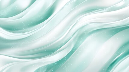 Obraz premium Glacier Mint and Pearl White Gradients with Alpine Wind Flows: A Digital Background for Pure Skincare and Winter Wellness Brands. High-Resolution and Pristine Clarity.