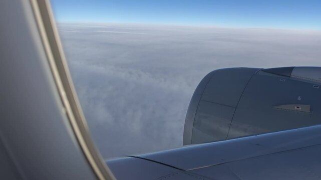 Clouds rom Airplane Window