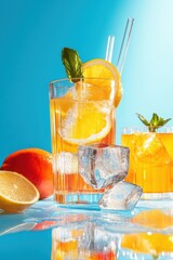 Modern Glamorous Transparent Drink Design