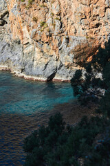Fototapeta premium Italy sea cliff rocks sky 
