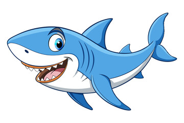Shark cartoon vector