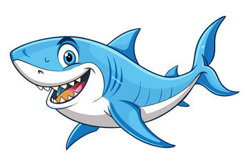 Shark cartoon vector