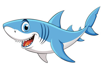 Shark cartoon vector