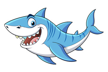Obraz premium Shark cartoon vector