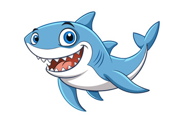 Shark cartoon vector