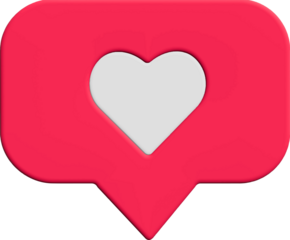 Speech bubble icon styled like a social media notification