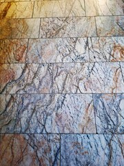Stone tiles on the floor