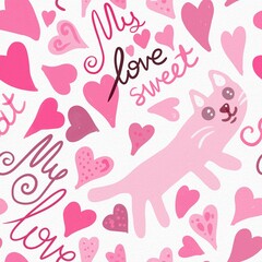 abstract seamless pattern background fabric fashion design print wrapping paper digital illustration art texture textile wallpaper colorful apparel image 