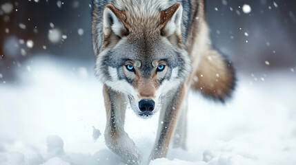 Fototapeta premium Close up of wolf. 