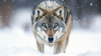 Fototapeta premium Close up of wolf. 