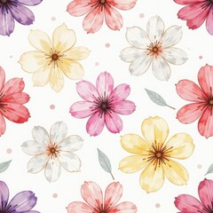 seamless background with flowers