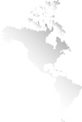 Fototapeta premium map of North and South America