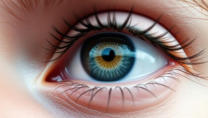 Fototapeta premium a close up of eye generate by ai