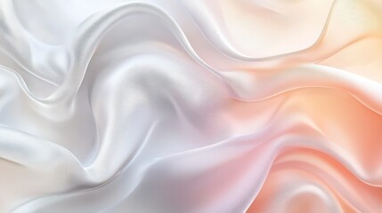 Obraz premium Moonstone and Silver Leaf Gradients with Aurora Veils: Elegant Digital Background for Luxury Fragrances and Premium Skincare. High-Resolution, Ethereal Design.