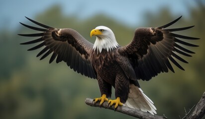 Obraz premium american bald eagle generate by ai