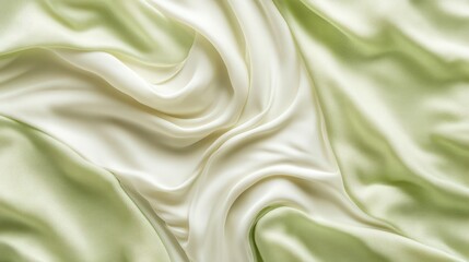 Obraz premium Pistachio and cream gradients with rippling textures: A Digital Background for Organic Beauty, Natural Wellness, and Eco-Luxury Brands in High Resolution.