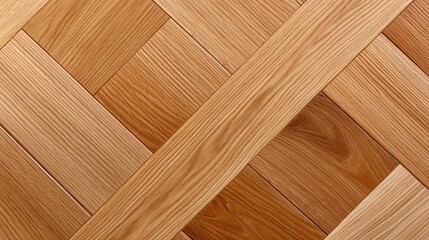 Experience the elegance of a light brown oak parquet floor with intricate patterns, ideal for enhancing any luxury interior design project