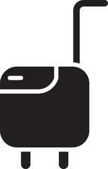 Trolley Bag Glyph Icon