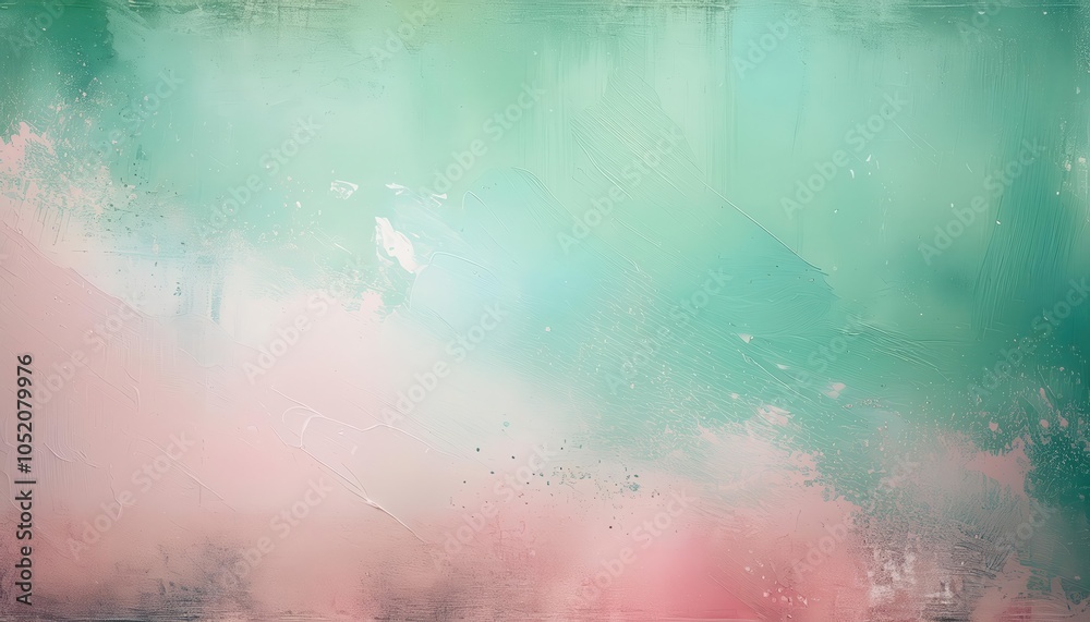 Leinwandbilder abstract pastel gradient texture background with soft pink and green tones. ideal for web design, br
