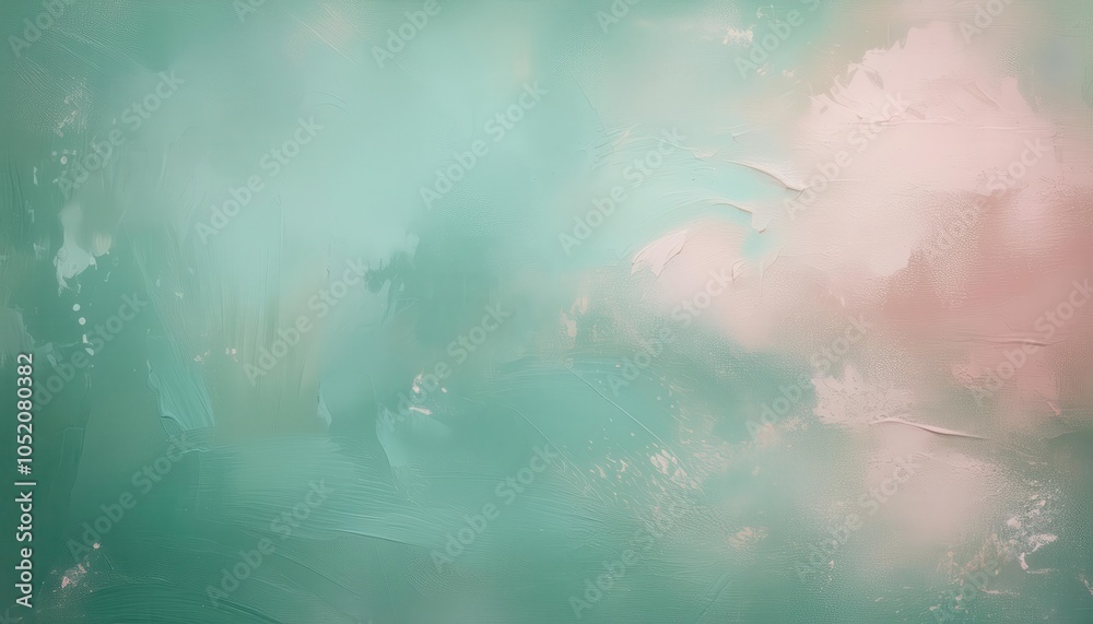 Leinwandbilder abstract pastel gradient texture background with soft pink and green tones. ideal for web design, br
