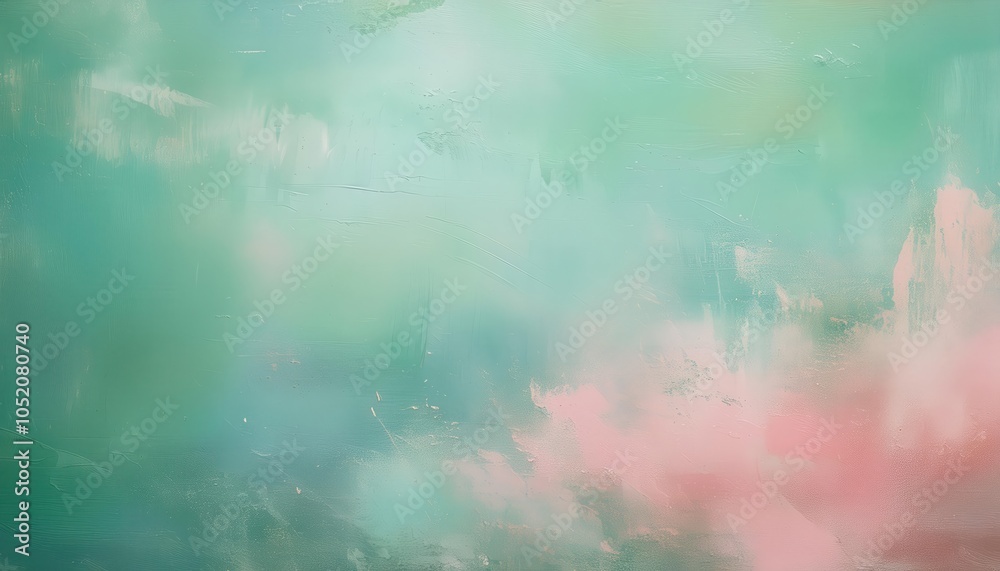 Fototapete abstract pastel gradient texture background with soft pink and green tones. ideal for web design, br