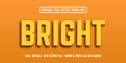 Bright editable text effect template.