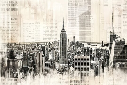 Empire state building new york ephemera border architecture backgrounds metropolis.
