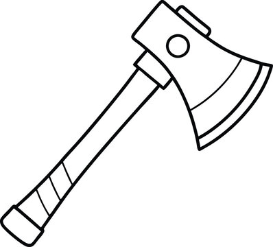 recommend clip art: Axe throwing outline and line art vector. Continuous one line drawing of axe throwed in wood target. Throw axe in target line art vector illustration