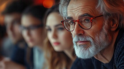 diverse group of adults, young and senior, collaborating on a team assignment in a training program. the atmosphere is one of unity and learning, emphasizing skills development and workforce training