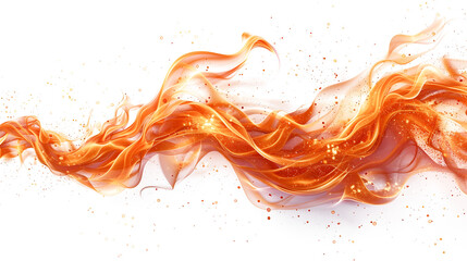 Fototapeta premium Blazing Flame Illustration Isolated on Transparent Background
