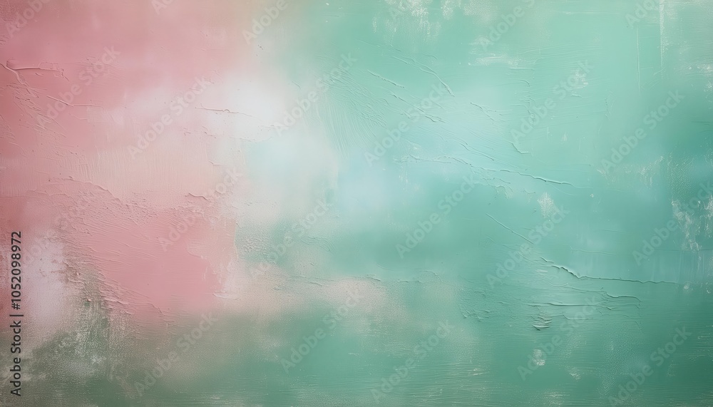 Leinwandbilder abstract pastel gradient texture background with soft pink and green tones. ideal for web design, br