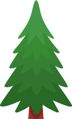 Pine icon. Flat style.
