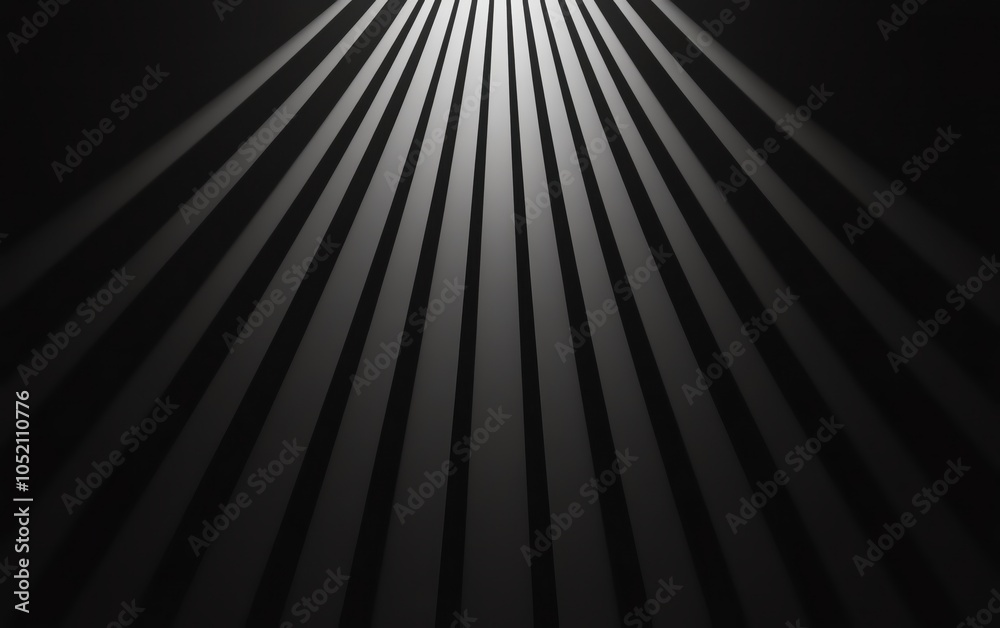 Aufkleber Deep black background with a faint glow emanating from above, creating an atmospheric and minimalist visual effect for design projects