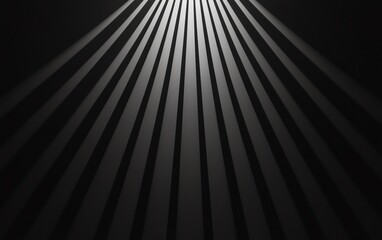 Obraz premium Deep black background with a faint glow emanating from above, creating an atmospheric and minimalist visual effect for design projects