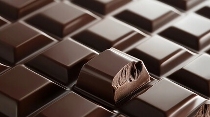 Chocolate bar with square segments - Rich wallpaper