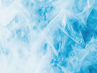 Obraz premium Abstract blue and white ice texture with intricate crystalline patterns.