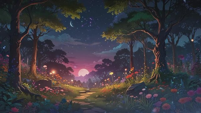 the beauty of butterflies at night in the forest